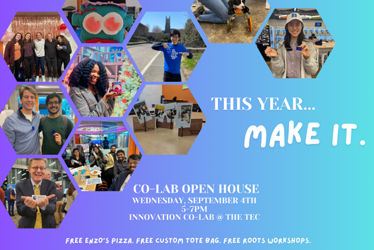 Co-Lab Open House on Wednesday, September 5th with free food and tote bags